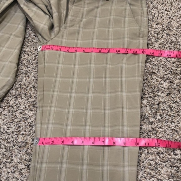 Nike Golf Pants Size 34 34x32 Medium Tan Plaid - Picture 8 of 11
